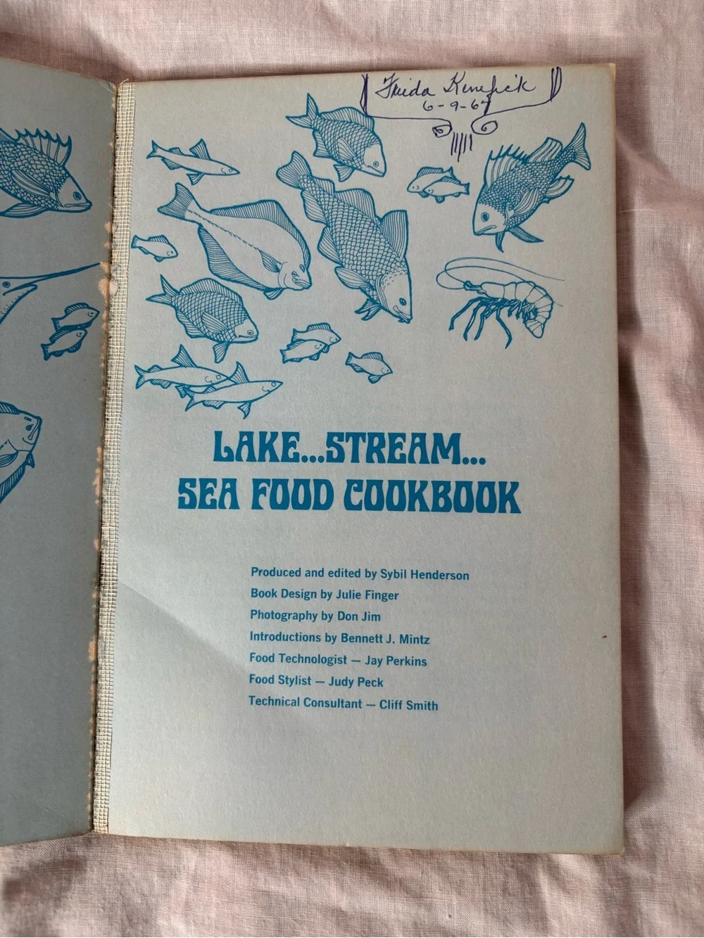 vintage 1967 Lake…Stream…Sea Food Cookbook The Western Way by Sybil Henderson